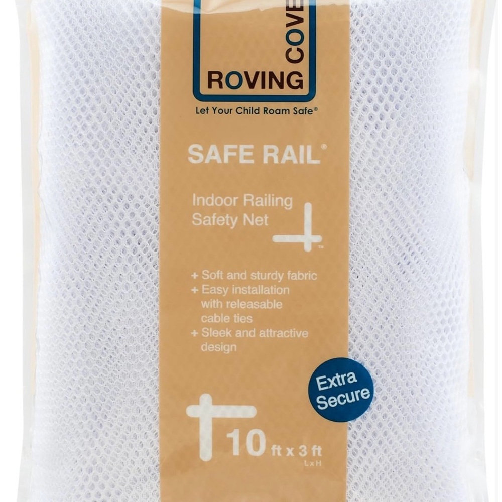 White Indoor Railing Safety Net - Picture 9 of 9